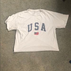 White USA T-Shirt